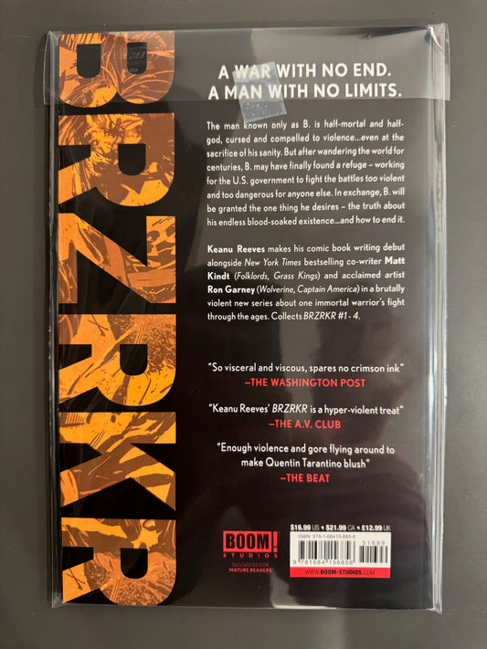 BRZKR 1-2-3 TPB By Keanu Reeves Like New