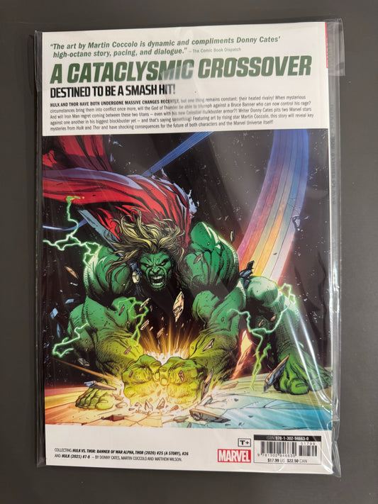 HULK VS THOR BANNER OF WAR TPB by Donny Cates LIKE NEW