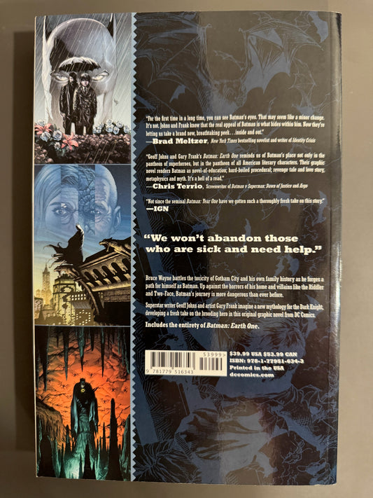 Batman Earth One: The Complete TPB by Geoff Johns Great Condition