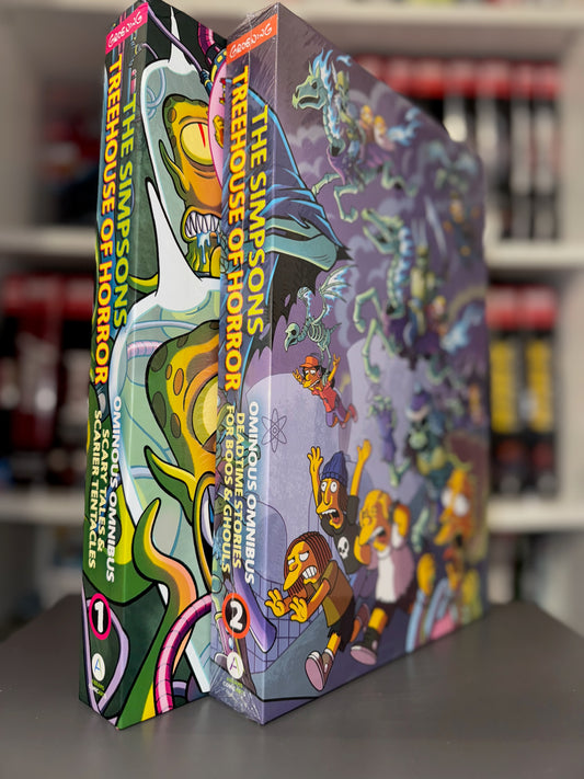 The Simpsons Treehouse of Horror Ominous Omnibus Vol 1-2 SET NEW